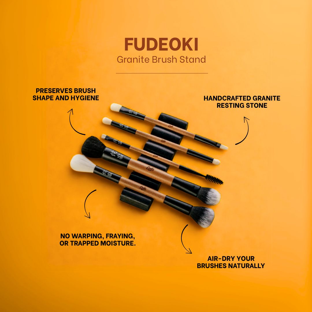 Wabi Sabi Makeup Brush Set + FREE Fudeoki
