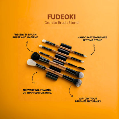 Wabi Sabi Makeup Brush Set + FREE Fudeoki